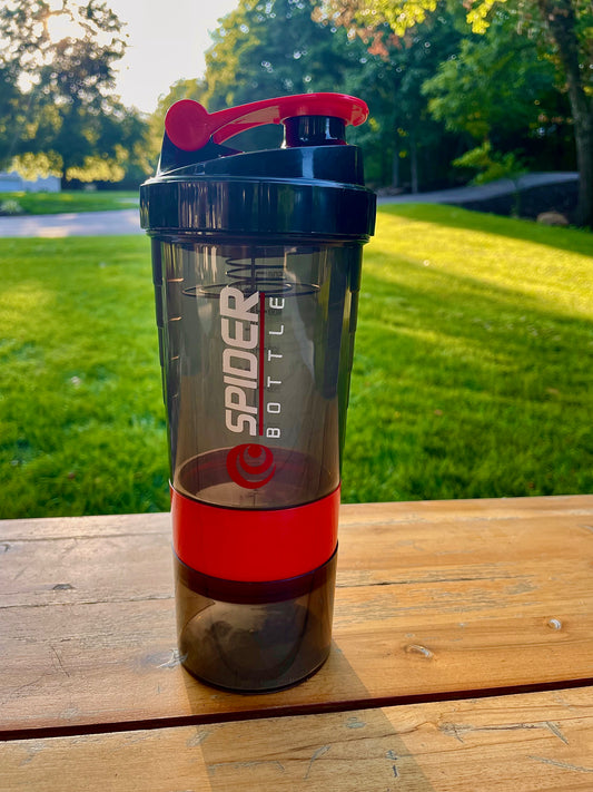 Protein Pro 3 Layer 'Spider' Protein Shaker Bottle