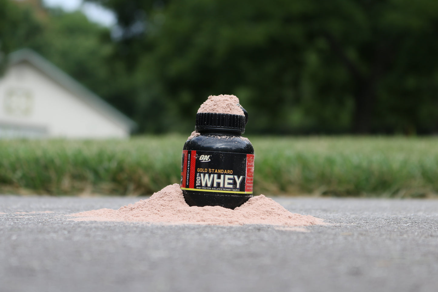 Mini Whey Protein Powder Container Keychain